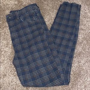 American Eagle Super Stretch High Rise Plaid Pants